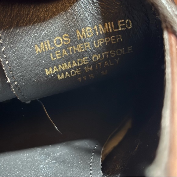 Bruno Magli Mens Milos Brown Calf Oxford Dress Shoe Size 11.5 M Made In Italy - Picture 11 of 11